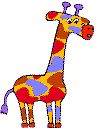Did you visualize the purple giraffe as being all purple?
